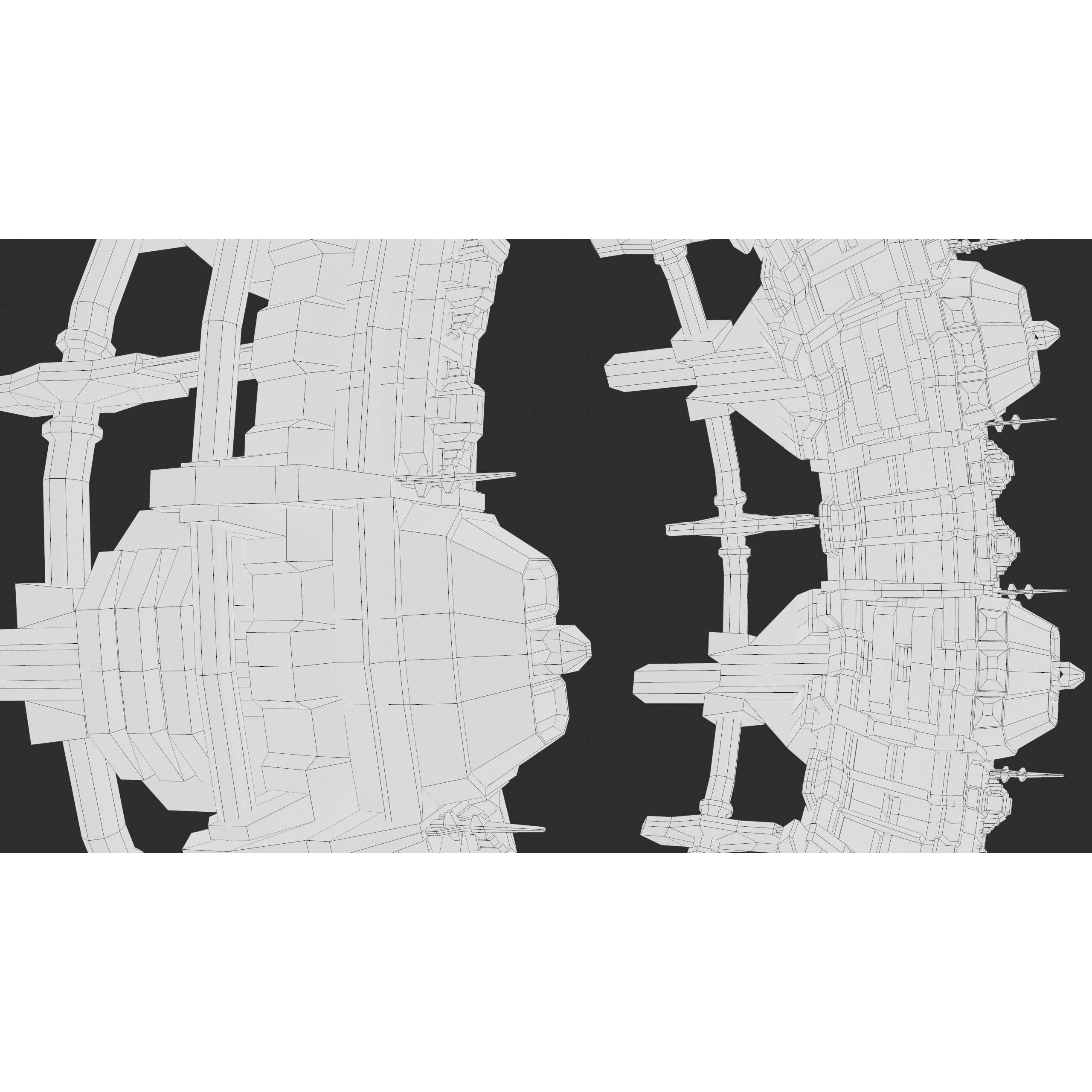 Sci-Fi Stargate - Low-Poly Game-Ready 3D Model - View 49