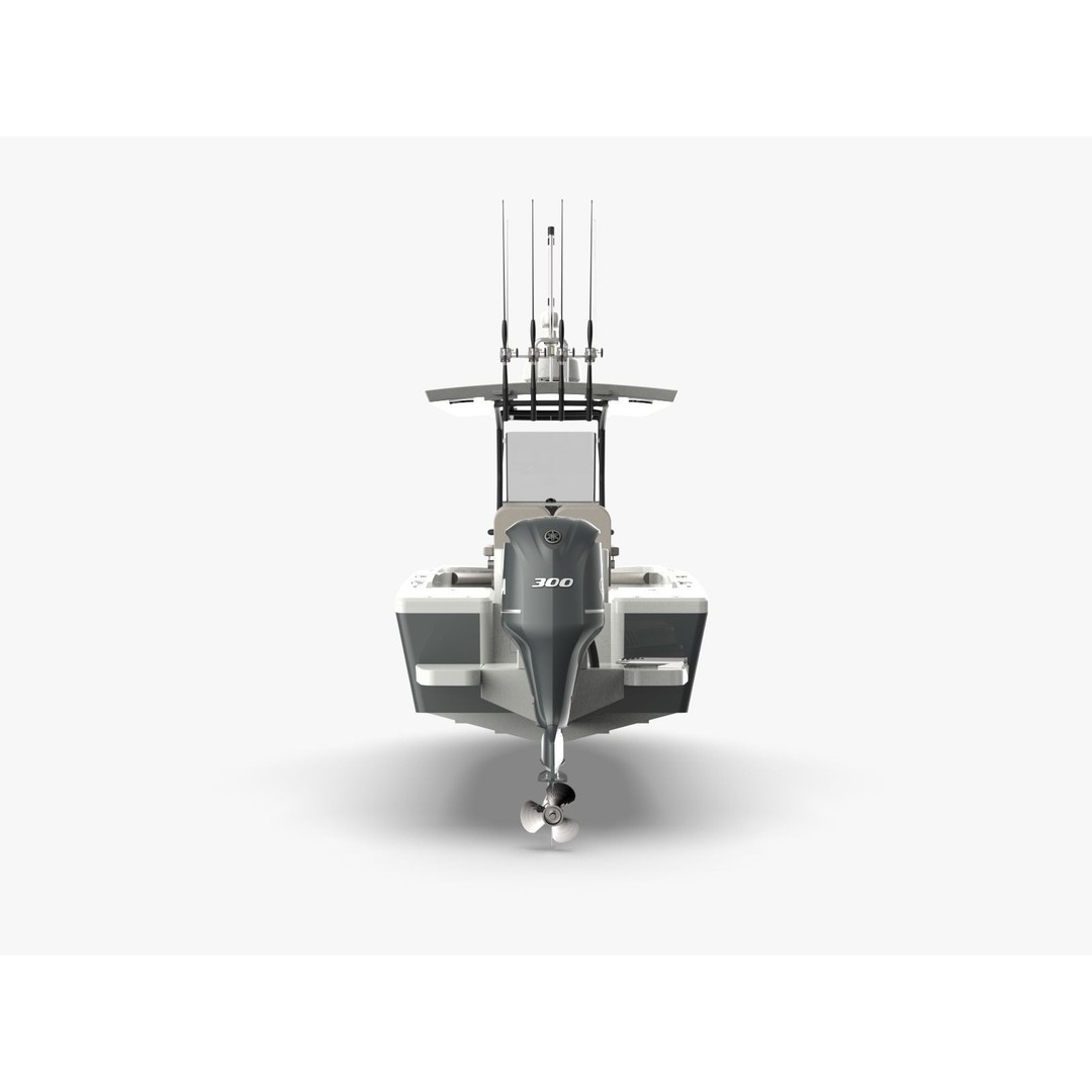 6 Meter Fishing Hard Top Boat 3D Model – Realistic Marine Design, FBX - View 10