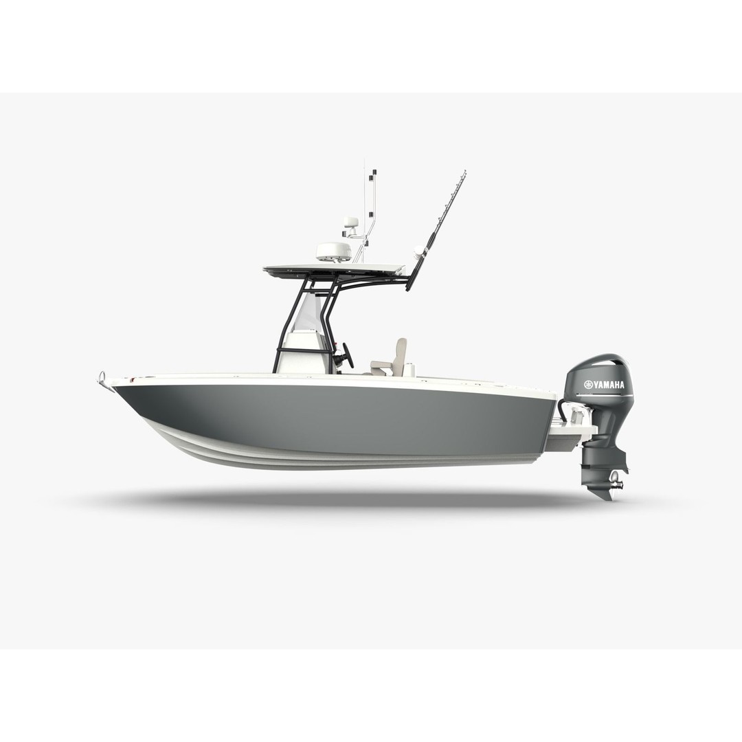 6 Meter Fishing Hard Top Boat 3D Model – Realistic Marine Design, FBX - View 4