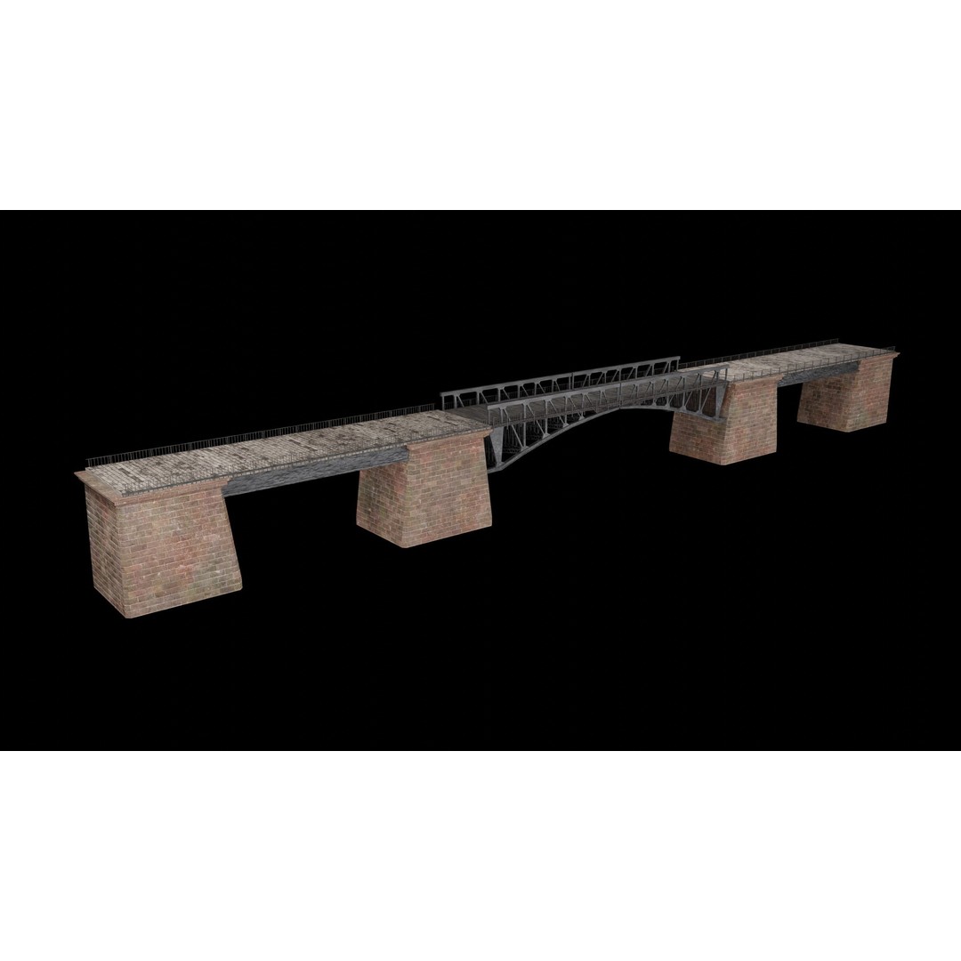 Bascule Bridge Platform 3D Model – Low Poly Game Ready Asset, FBX & OBJ - View 21