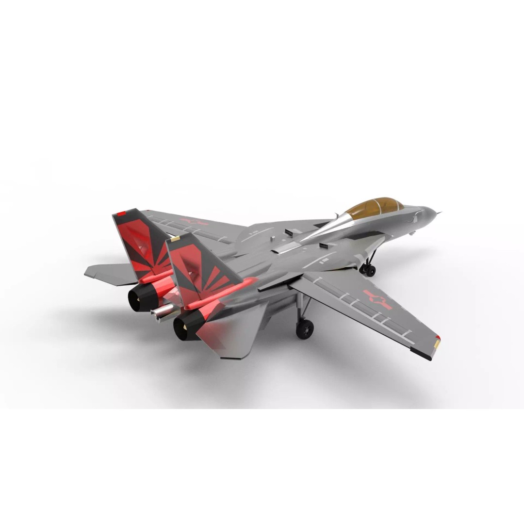 Grumman F-14 Tomcat 3D Model – Low Poly Game Asset, FBX