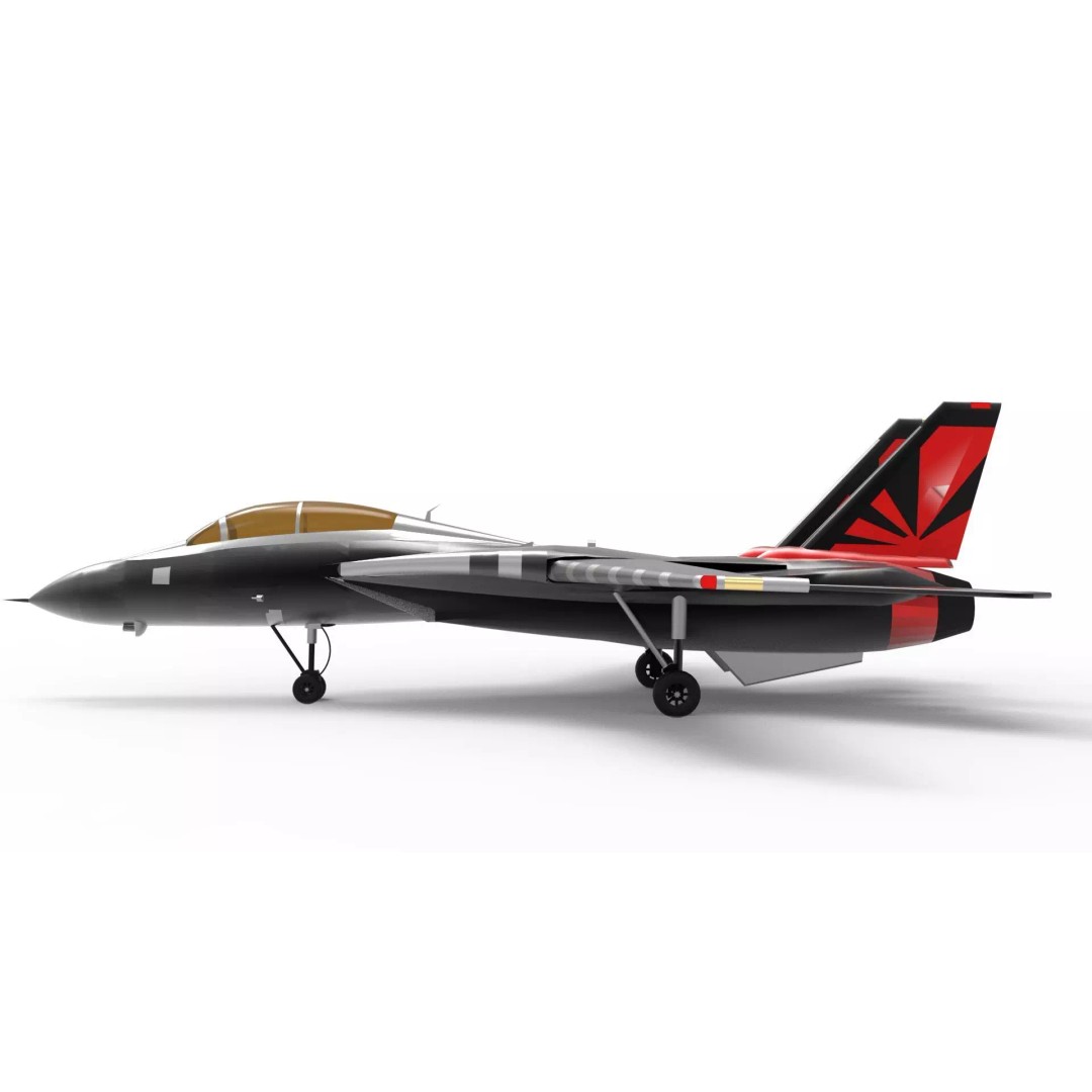 Grumman F-14 Tomcat 3D Model – Low Poly Game Asset, FBX - View 3