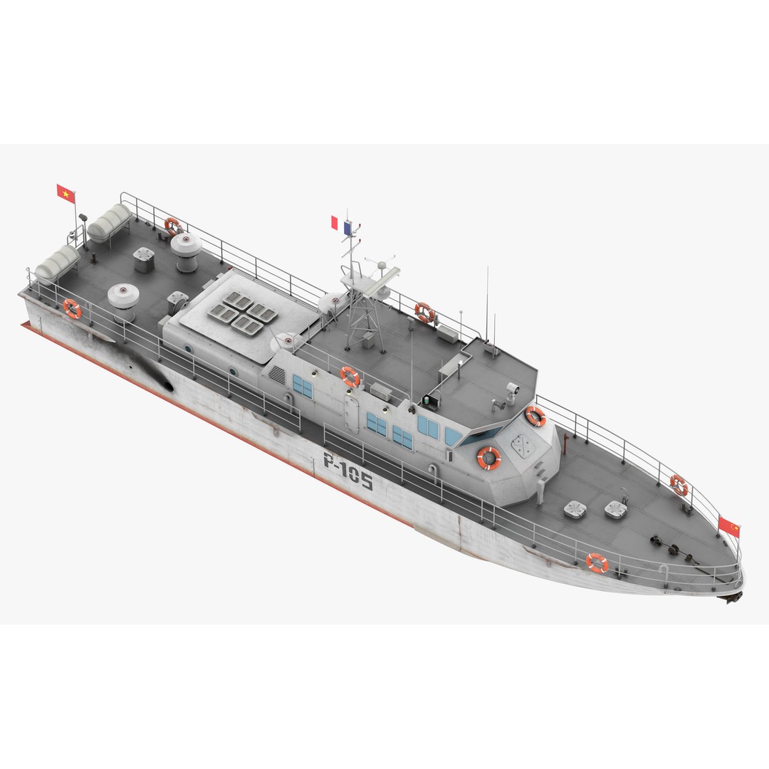Predator Class Patrol Boat 3D Model – Low Poly Rigged Game Asset, FBX