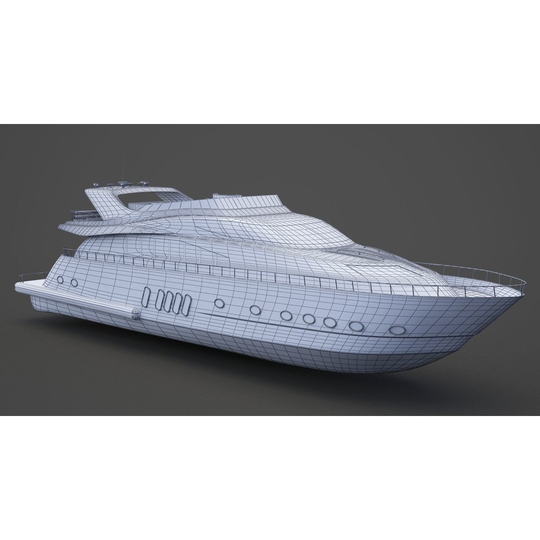Photorealistic Yacht 3D Model – High Poly PBR Asset for Animation - View 23