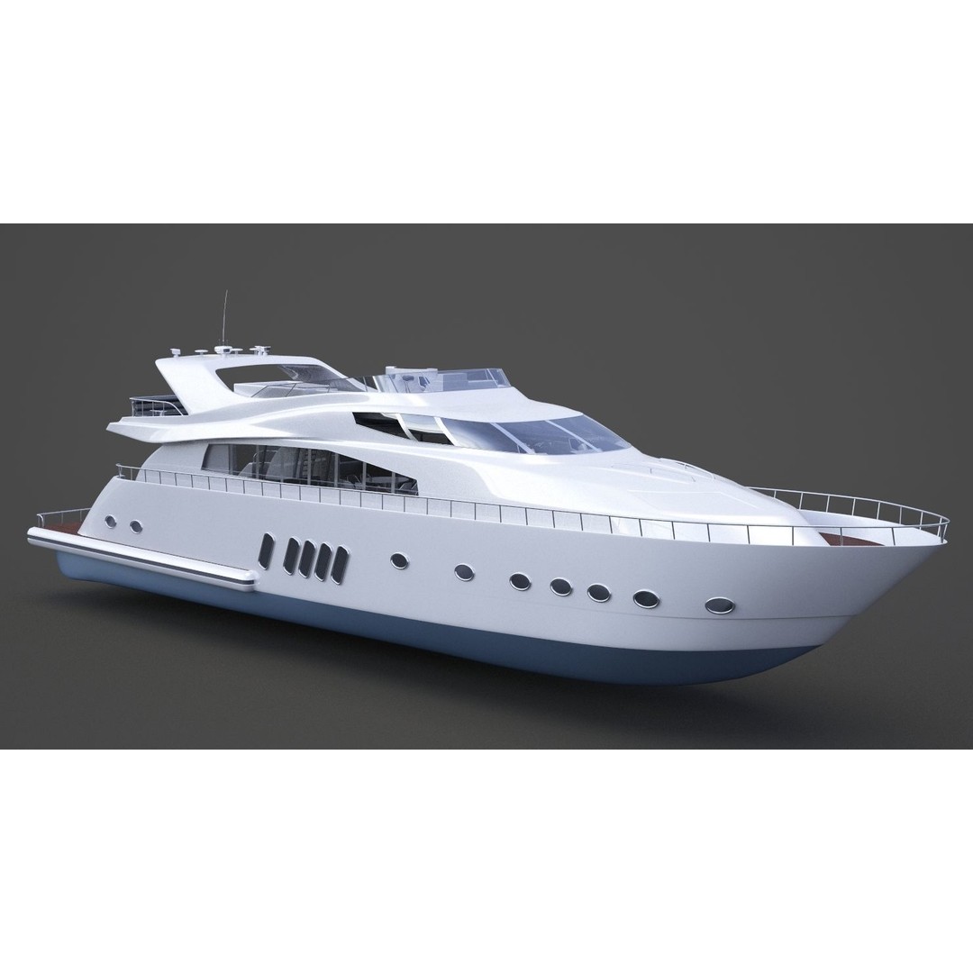 Photorealistic Yacht 3D Model – High Poly PBR Asset for Animation - View 5