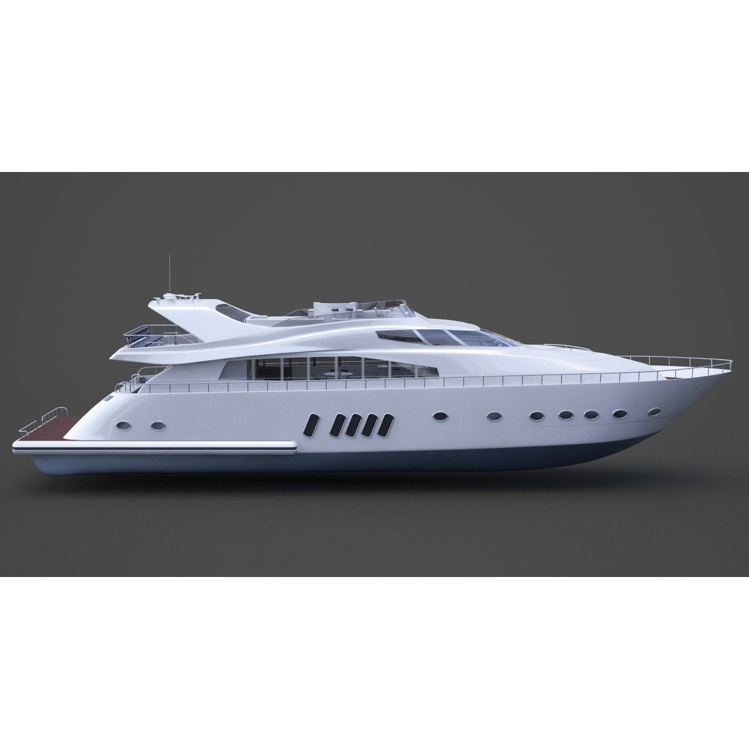 Photorealistic Yacht 3D Model – High Poly PBR Asset for Animation - View 6