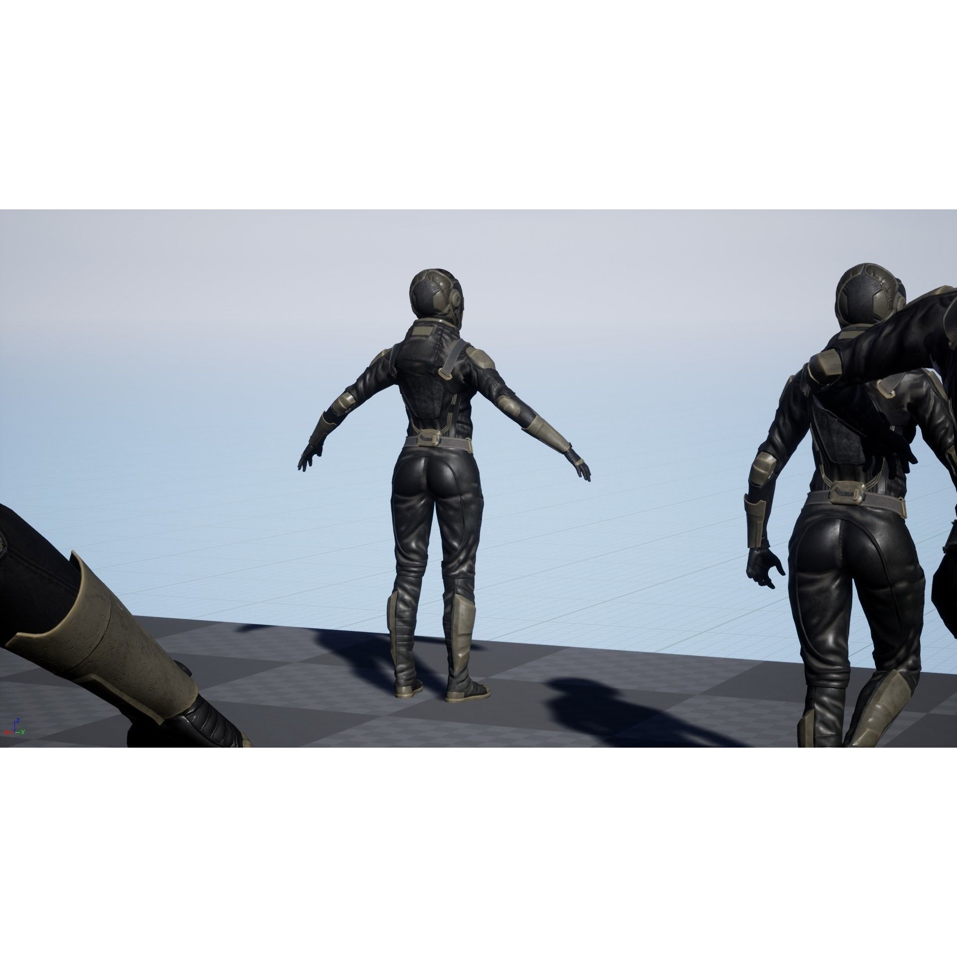 Desert Woman - Low-Poly Game-Ready 3D Model - View 13