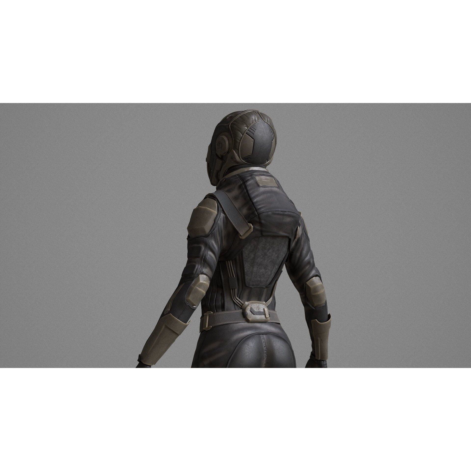 Desert Woman - Low-Poly Game-Ready 3D Model - View 8