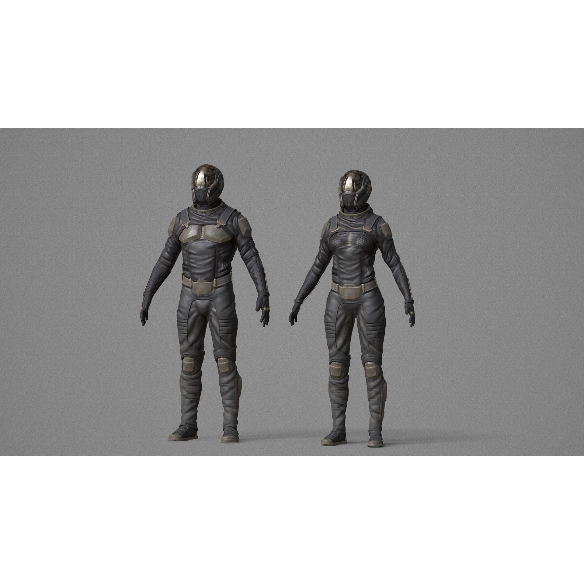 Desert Woman - Low-Poly Game-Ready 3D Model - View 9