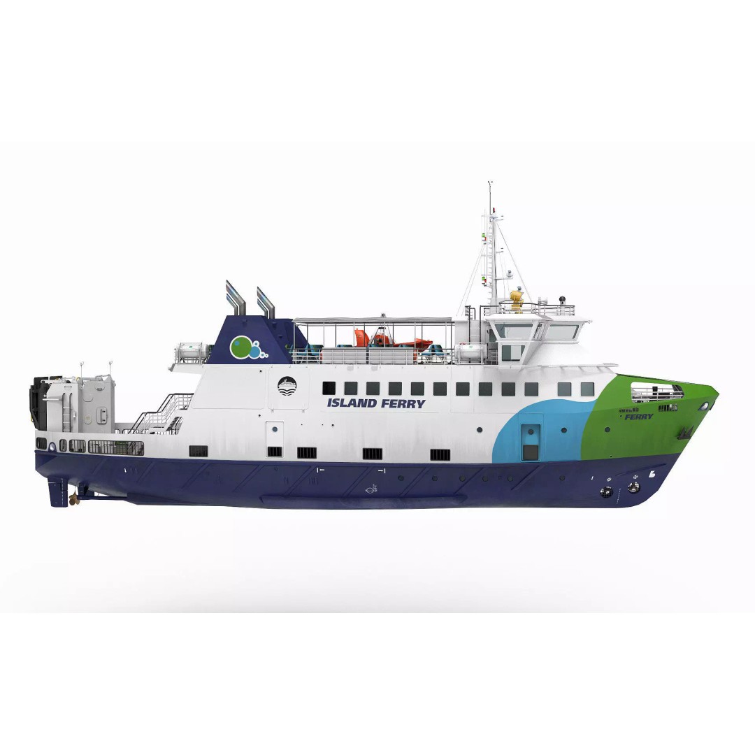 Ro-Pax Ferry 3D Model – High Detail Passenger Vessel, FBX, Game Ready - View 2