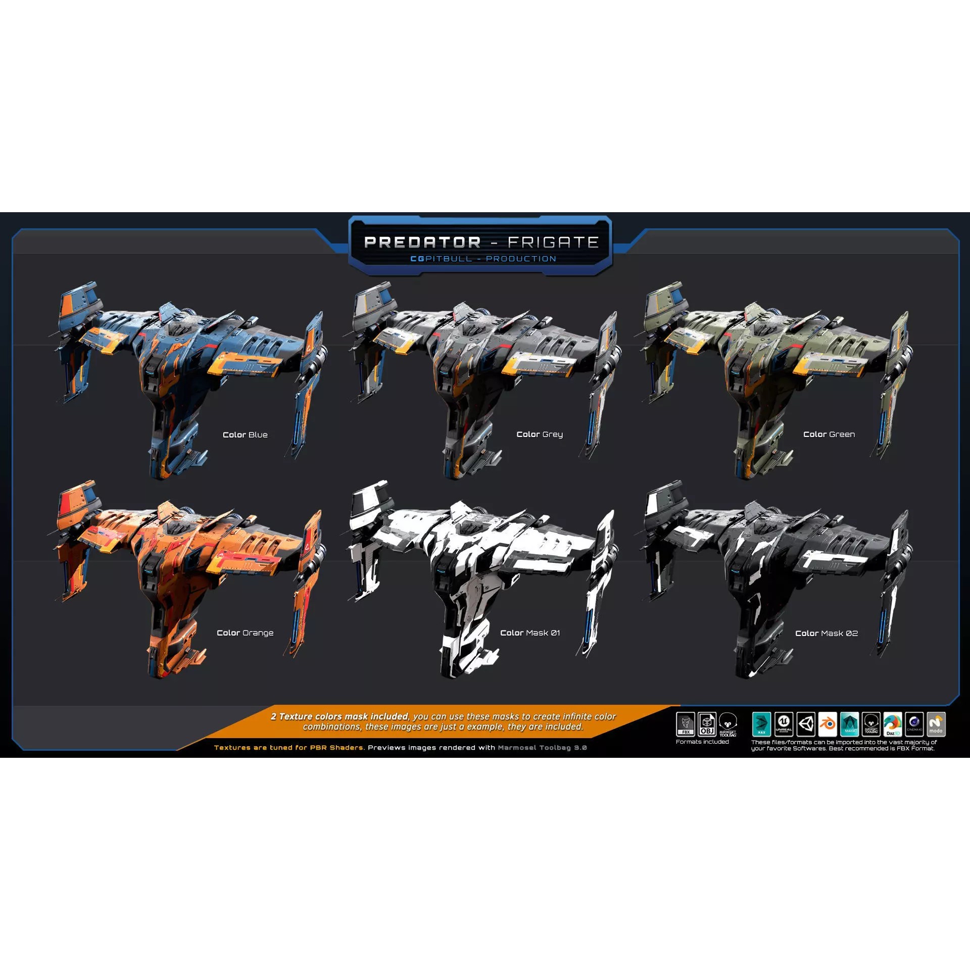 Starships Pack04 - Low-Poly Game-Ready 3D Model - View 29