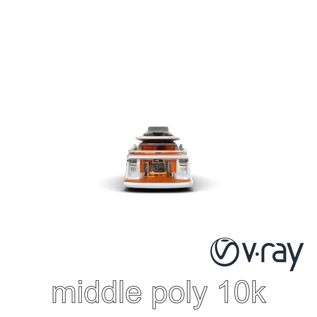 Futuristic Mega Yacht 3D Model – Low Poly Game Asset, FBX & PBR Textures - View 27