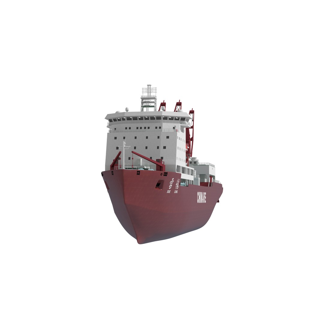 Xuelong 3D Model – High Poly Research Ship, FBX, OBJ - View 10