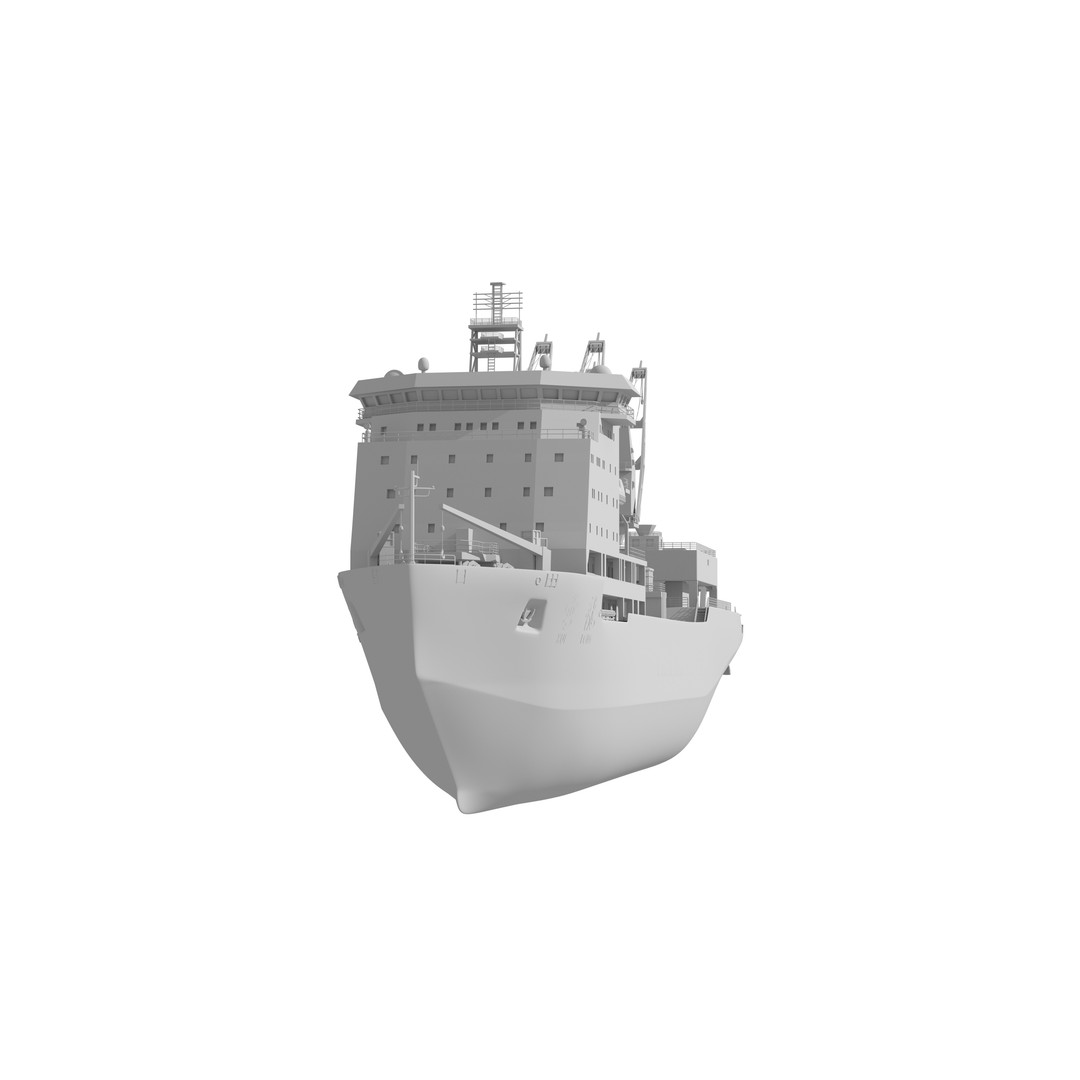 Xuelong 3D Model – High Poly Research Ship, FBX, OBJ - View 17