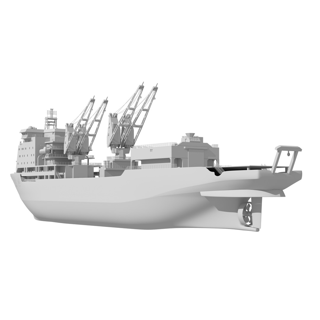 Xuelong 3D Model – High Poly Research Ship, FBX, OBJ - View 19