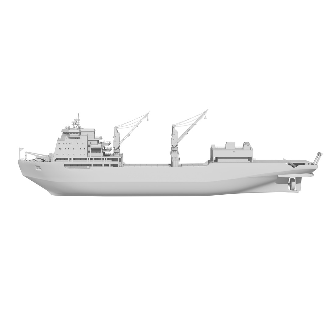 Xuelong 3D Model – High Poly Research Ship, FBX, OBJ - View 22