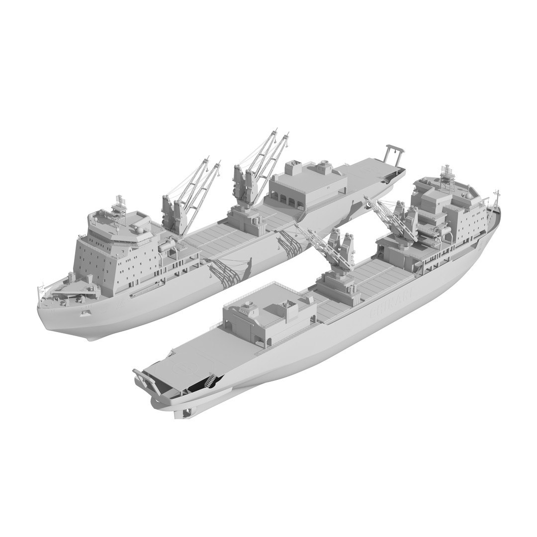 Xuelong 3D Model – High Poly Research Ship, FBX, OBJ - View 26