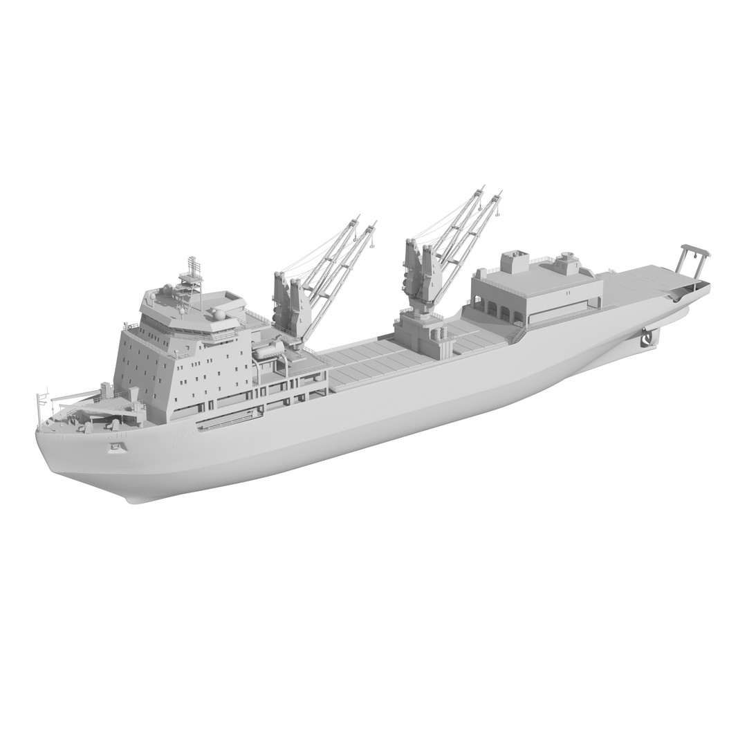 Xuelong 3D Model – High Poly Research Ship, FBX, OBJ - View 27