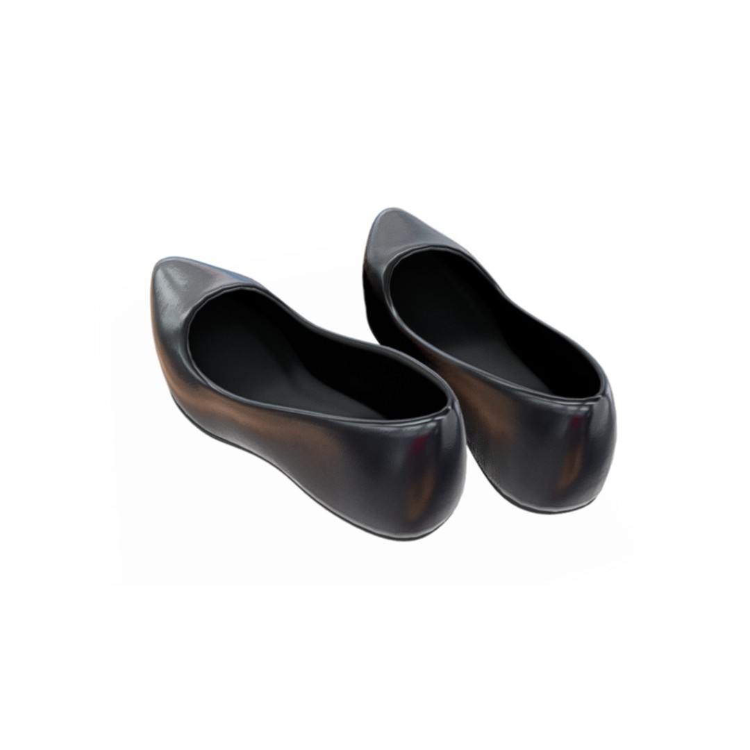 Formal Pumps 3D Model – Elegant High Heels for Fashion Visualizations - View 6