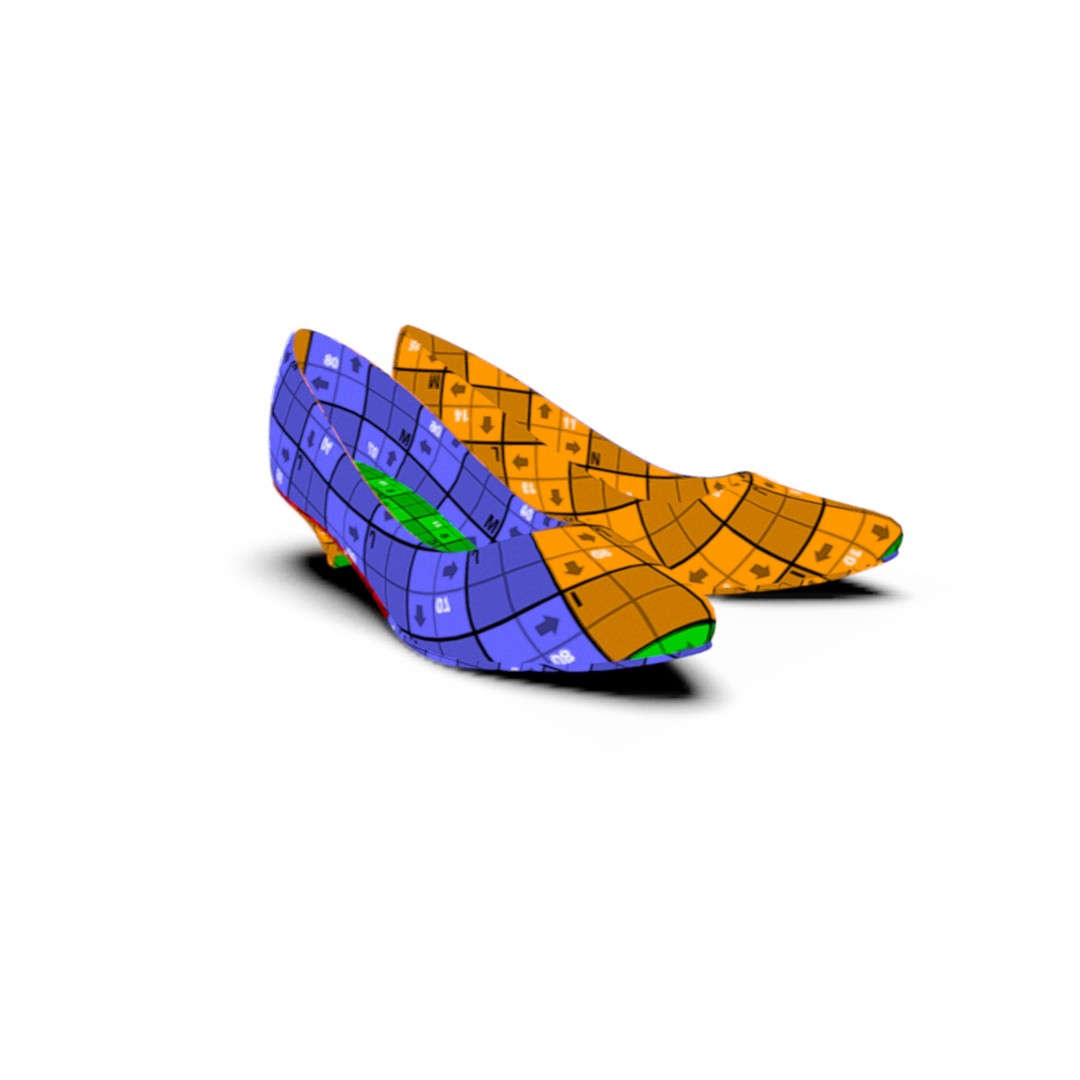 Formal Pumps 3D Model – Elegant High Heels for Fashion Visualizations - View 8