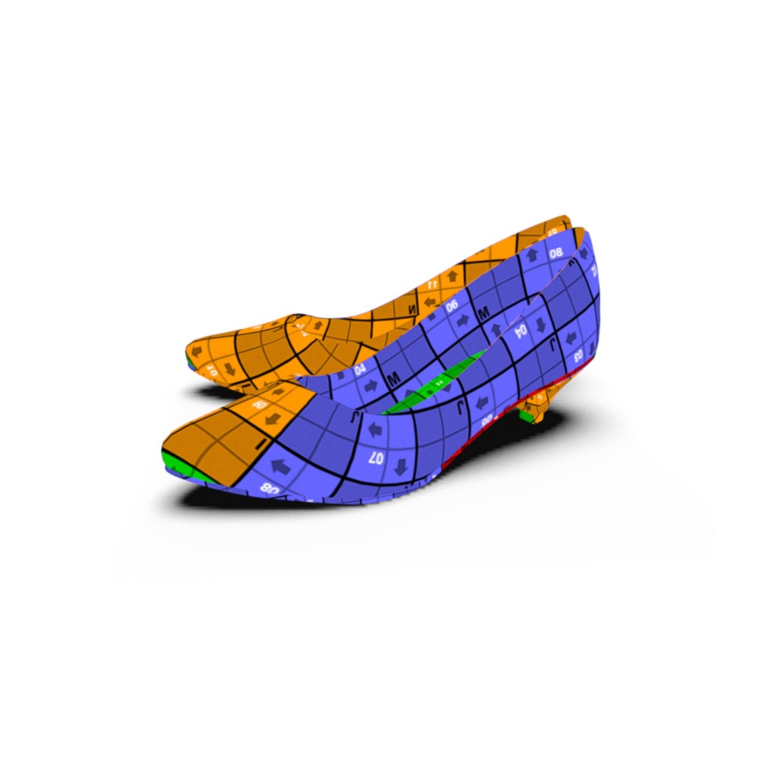Formal Pumps 3D Model – Elegant High Heels for Fashion Visualizations - View 9