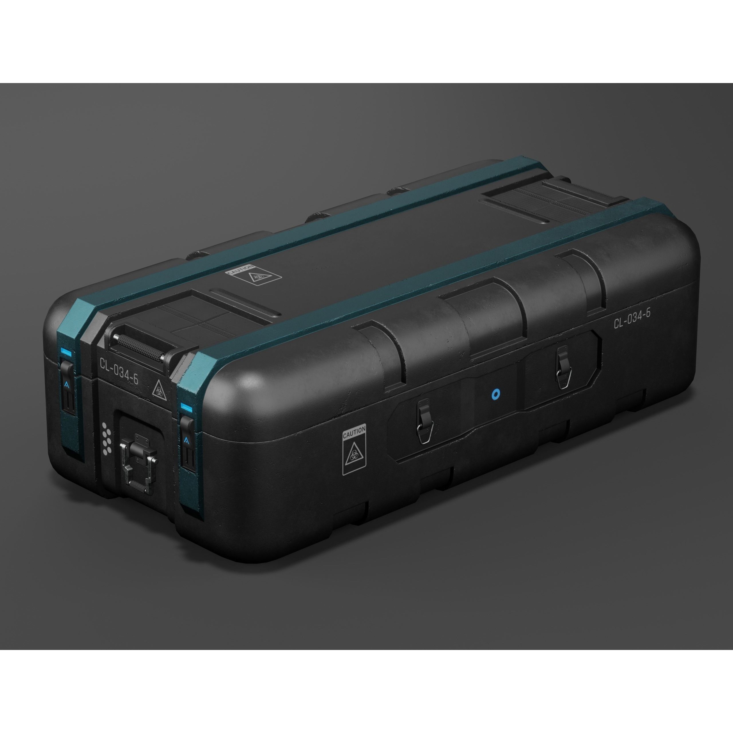 Sci-fi Military Crate Pack - Low-Poly Game-Ready 3D Model - View 10