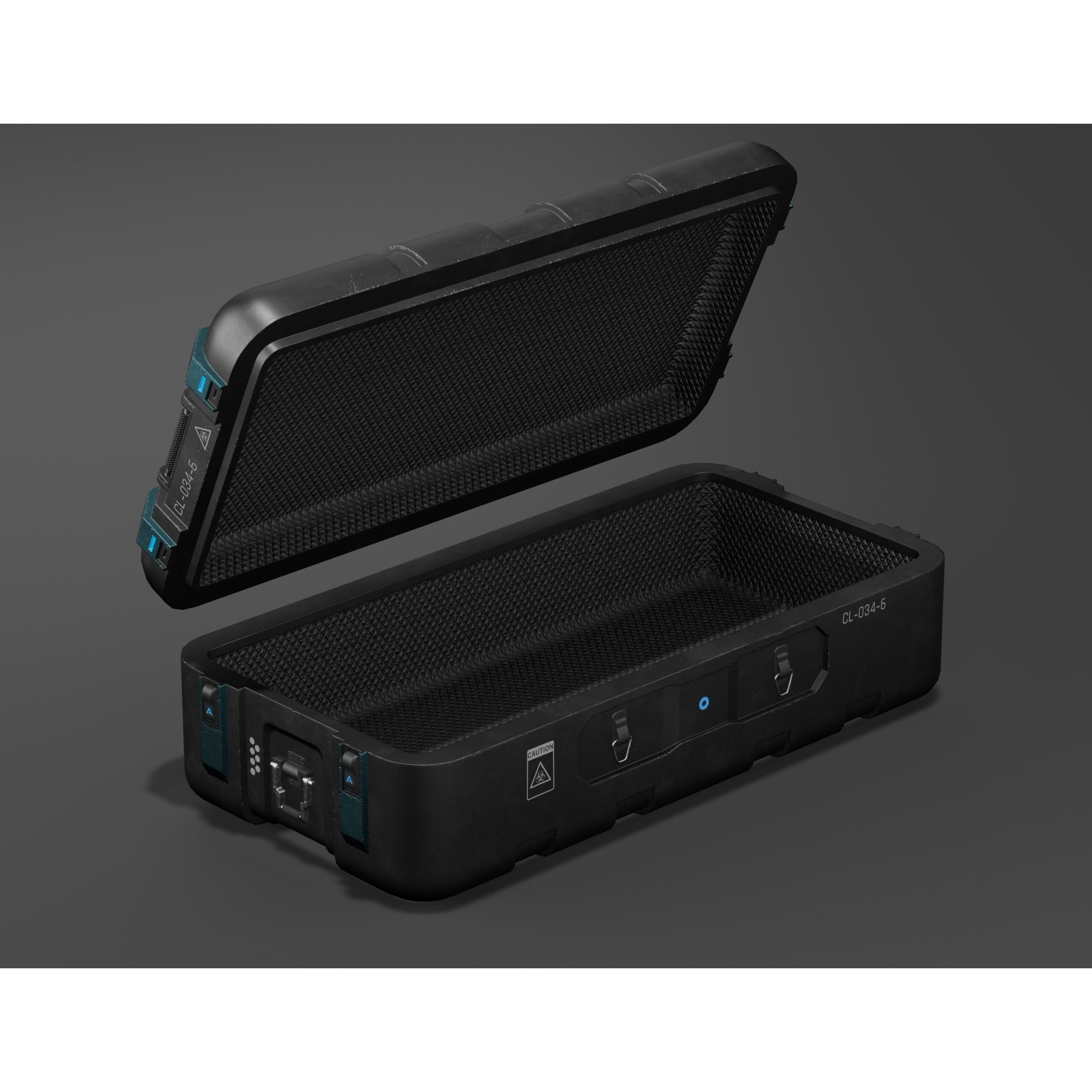 Sci-fi Military Crate Pack - Low-Poly Game-Ready 3D Model - View 11