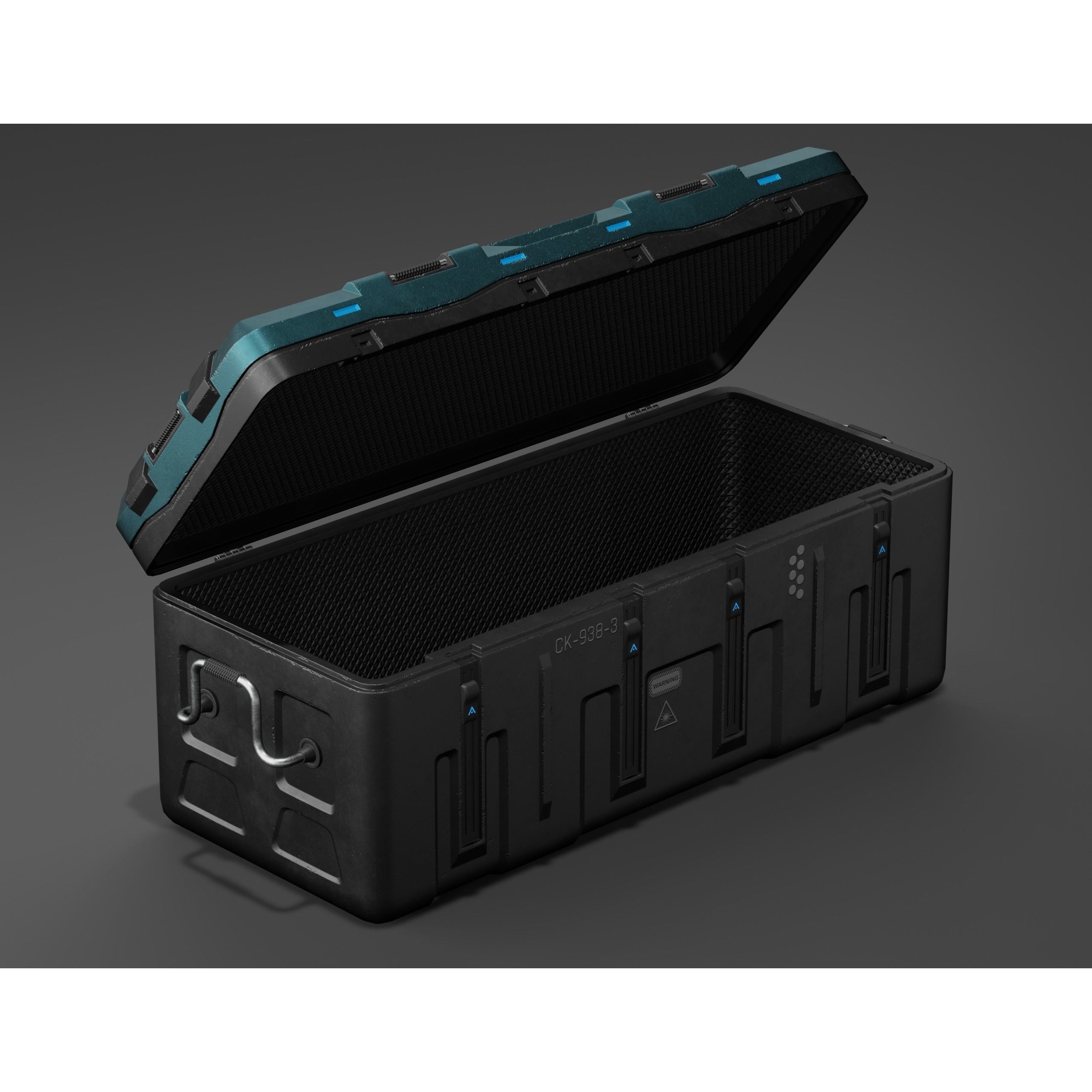 Sci-fi Military Crate Pack - Low-Poly Game-Ready 3D Model - View 13