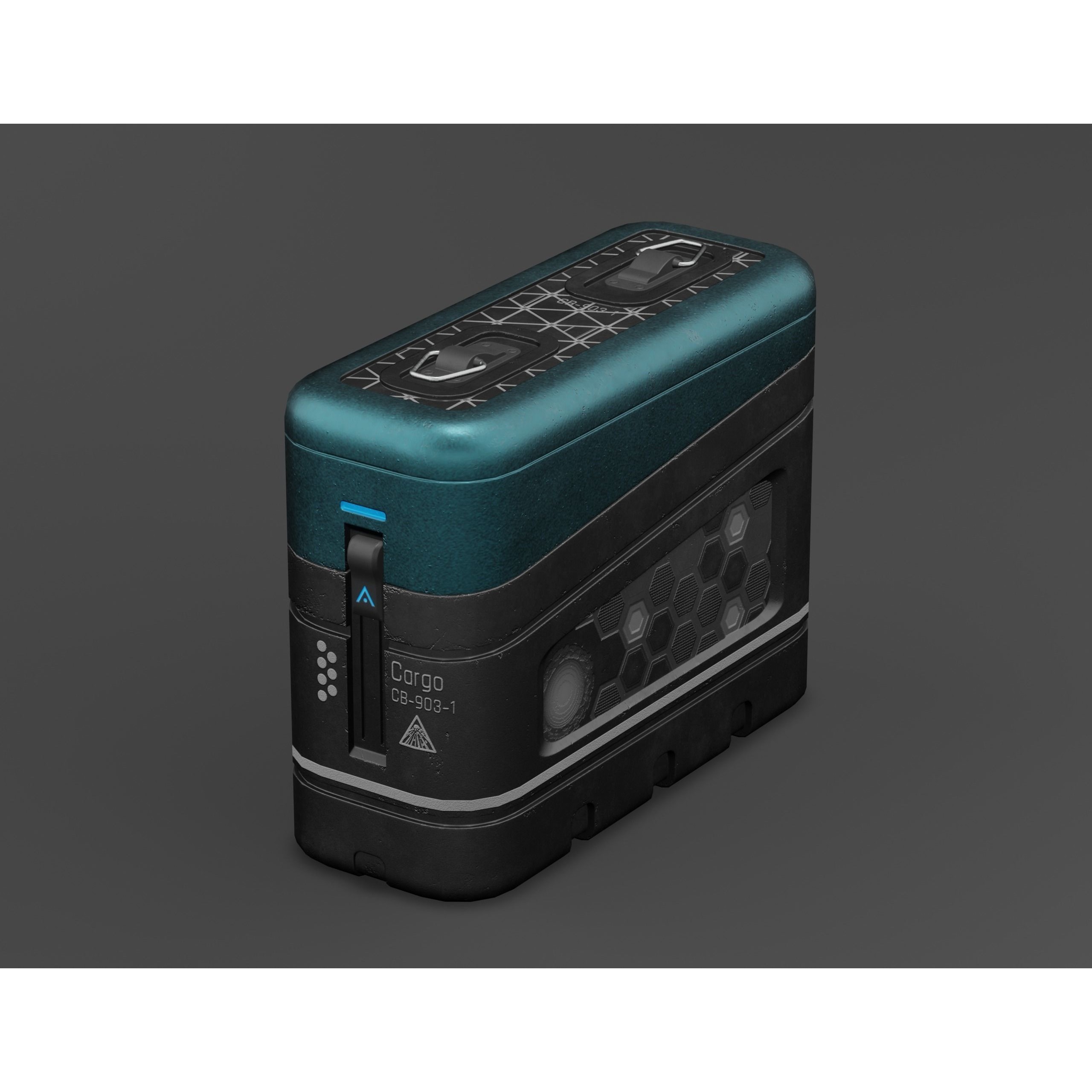 Sci-fi Military Crate Pack - Low-Poly Game-Ready 3D Model - View 17