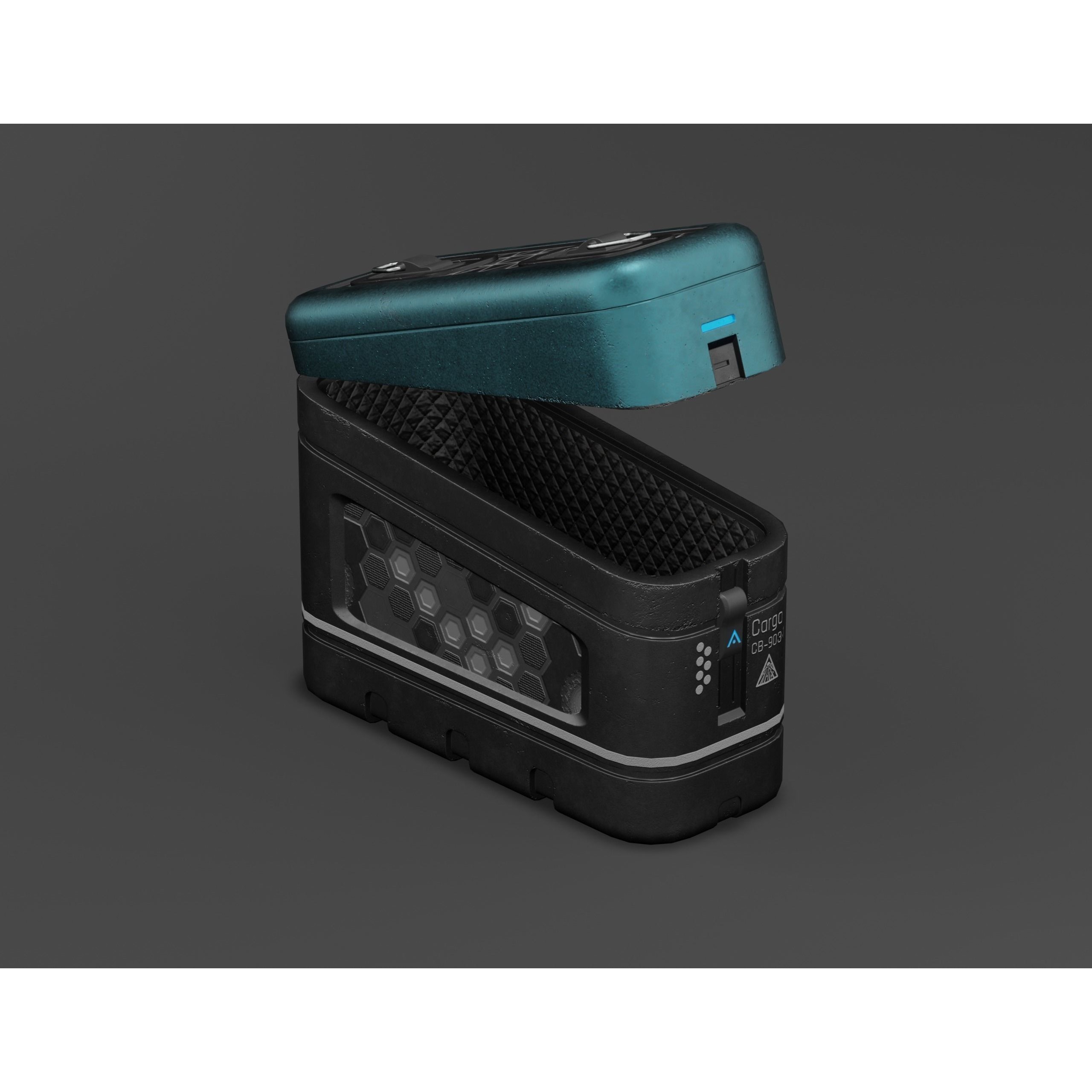 Sci-fi Military Crate Pack - Low-Poly Game-Ready 3D Model - View 19