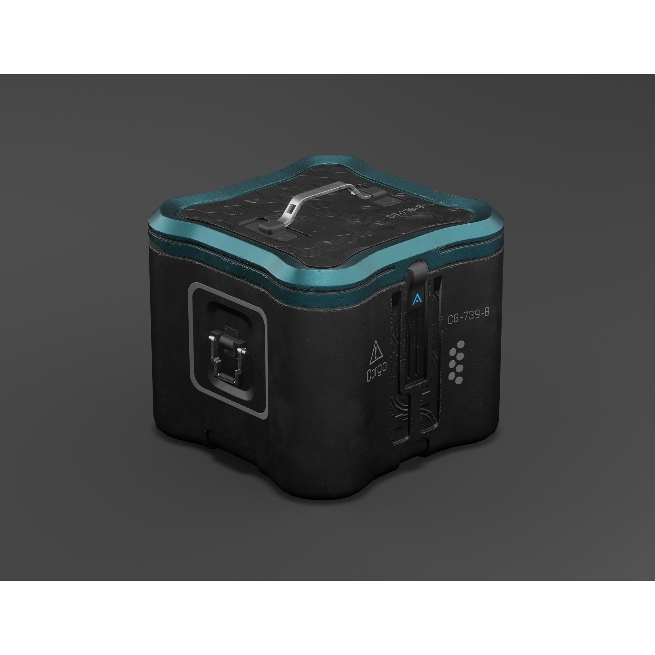 Sci-fi Military Crate Pack - Low-Poly Game-Ready 3D Model - View 20