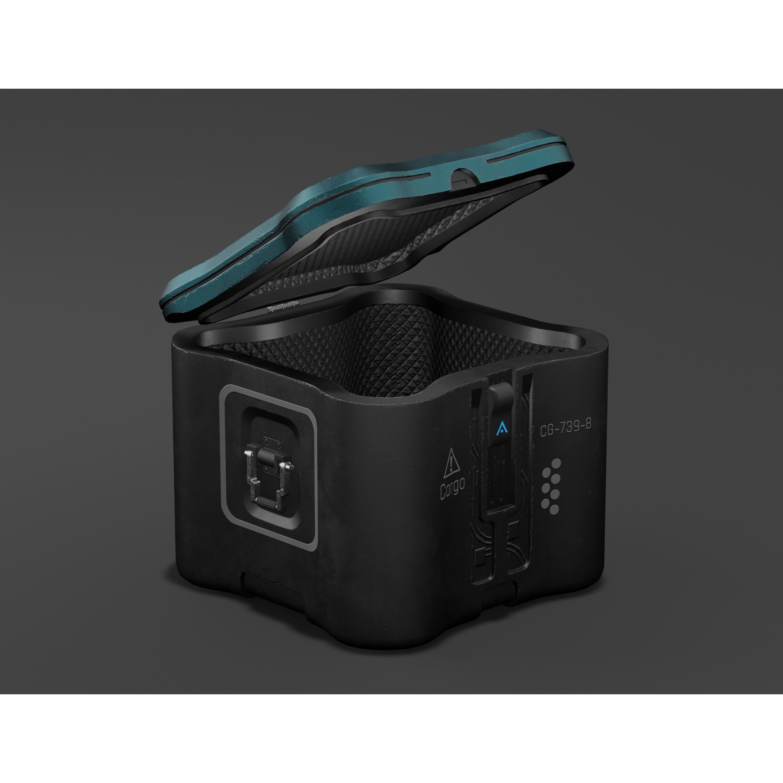 Sci-fi Military Crate Pack - Low-Poly Game-Ready 3D Model - View 22