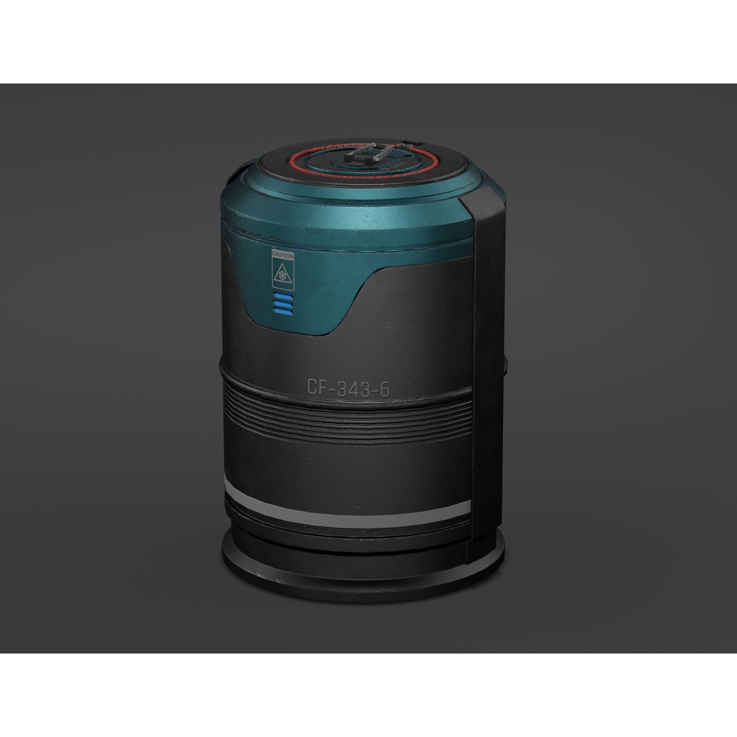 Sci-fi Military Crate Pack - Low-Poly Game-Ready 3D Model - View 23