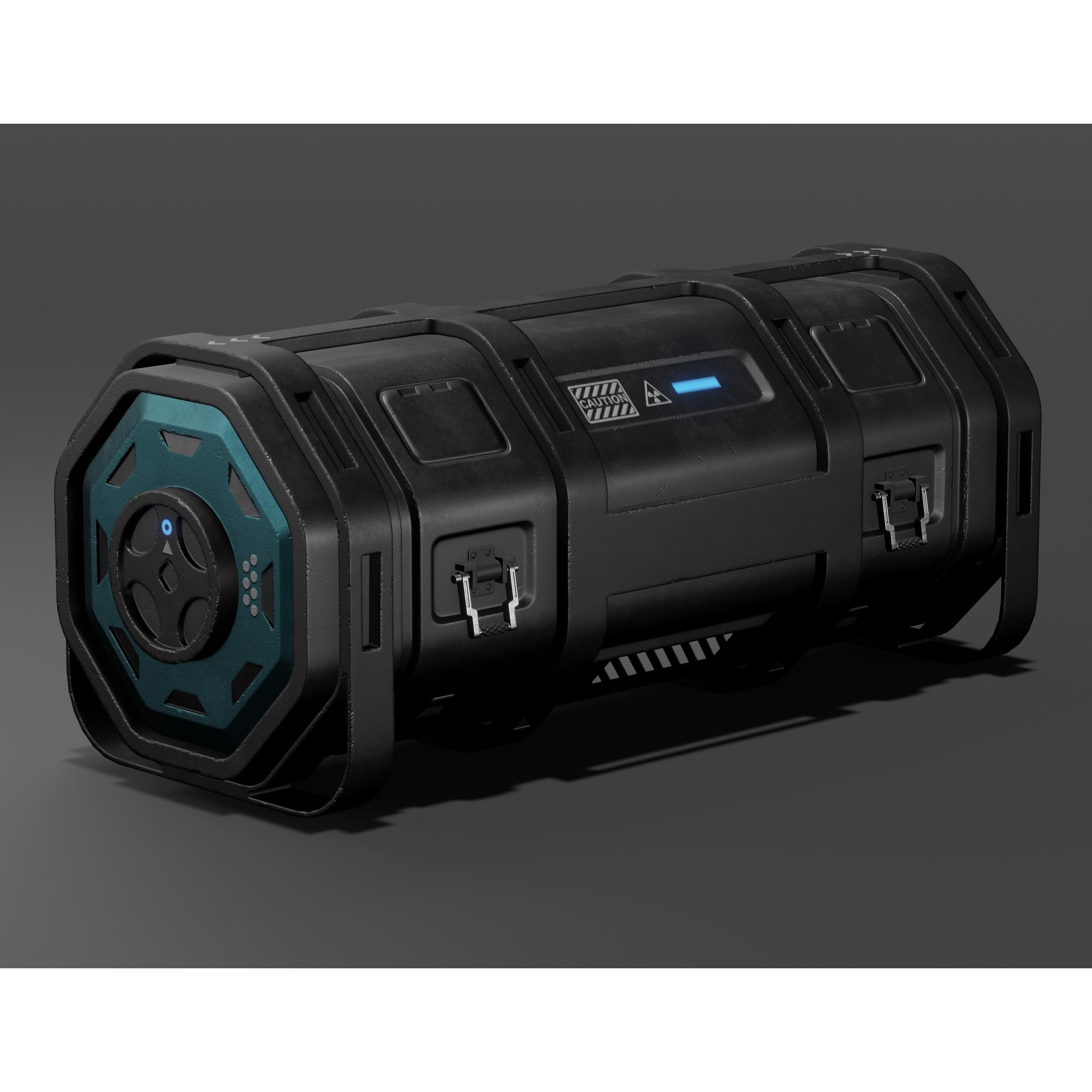 Sci-fi Military Crate Pack - Low-Poly Game-Ready 3D Model - View 25