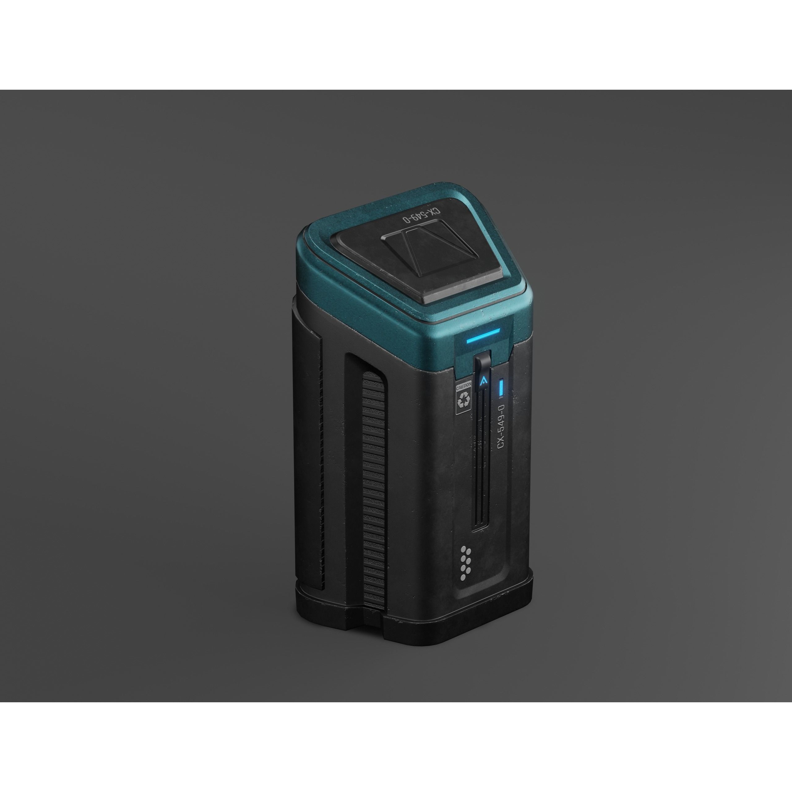 Sci-fi Military Crate Pack - Low-Poly Game-Ready 3D Model - View 7