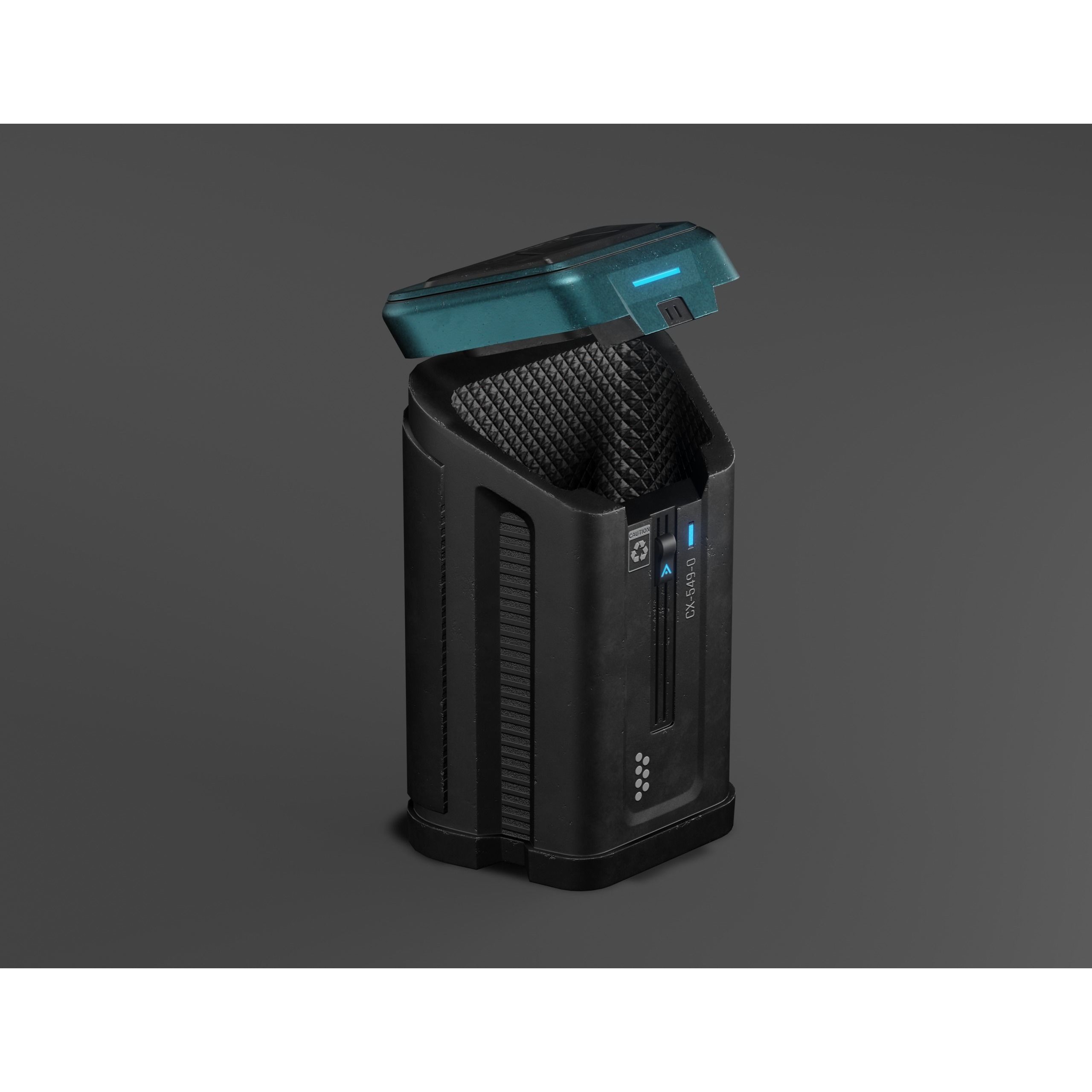 Sci-fi Military Crate Pack - Low-Poly Game-Ready 3D Model - View 9