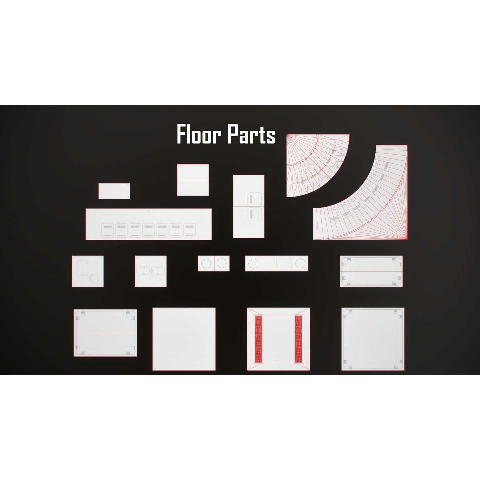 Sci-Fi Modular Spaceship Parts - Low-Poly Game-Ready 3D Model - View 17