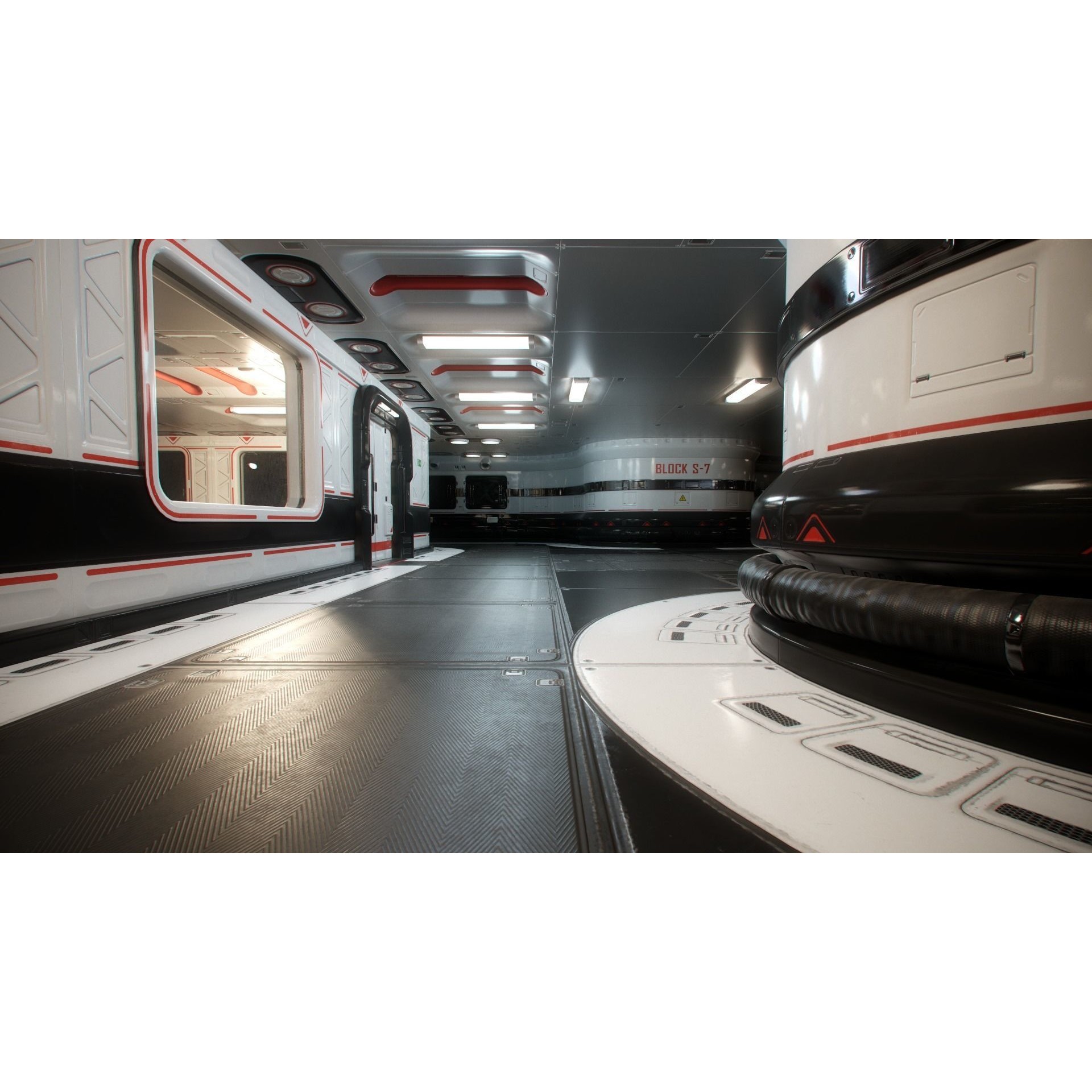 Sci-Fi Modular Spaceship Parts - Low-Poly Game-Ready 3D Model - View 25