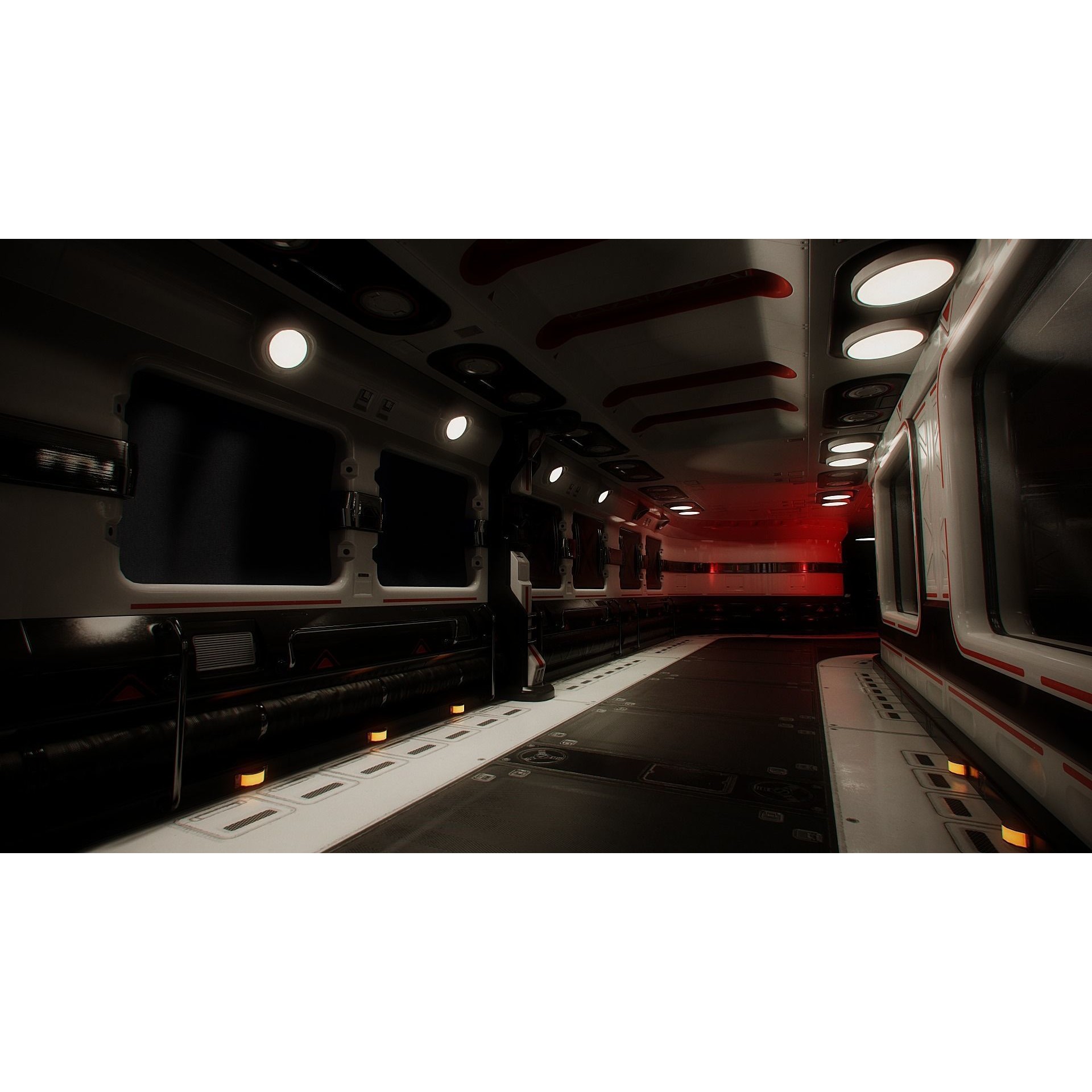 Sci-Fi Modular Spaceship Parts - Low-Poly Game-Ready 3D Model - View 3