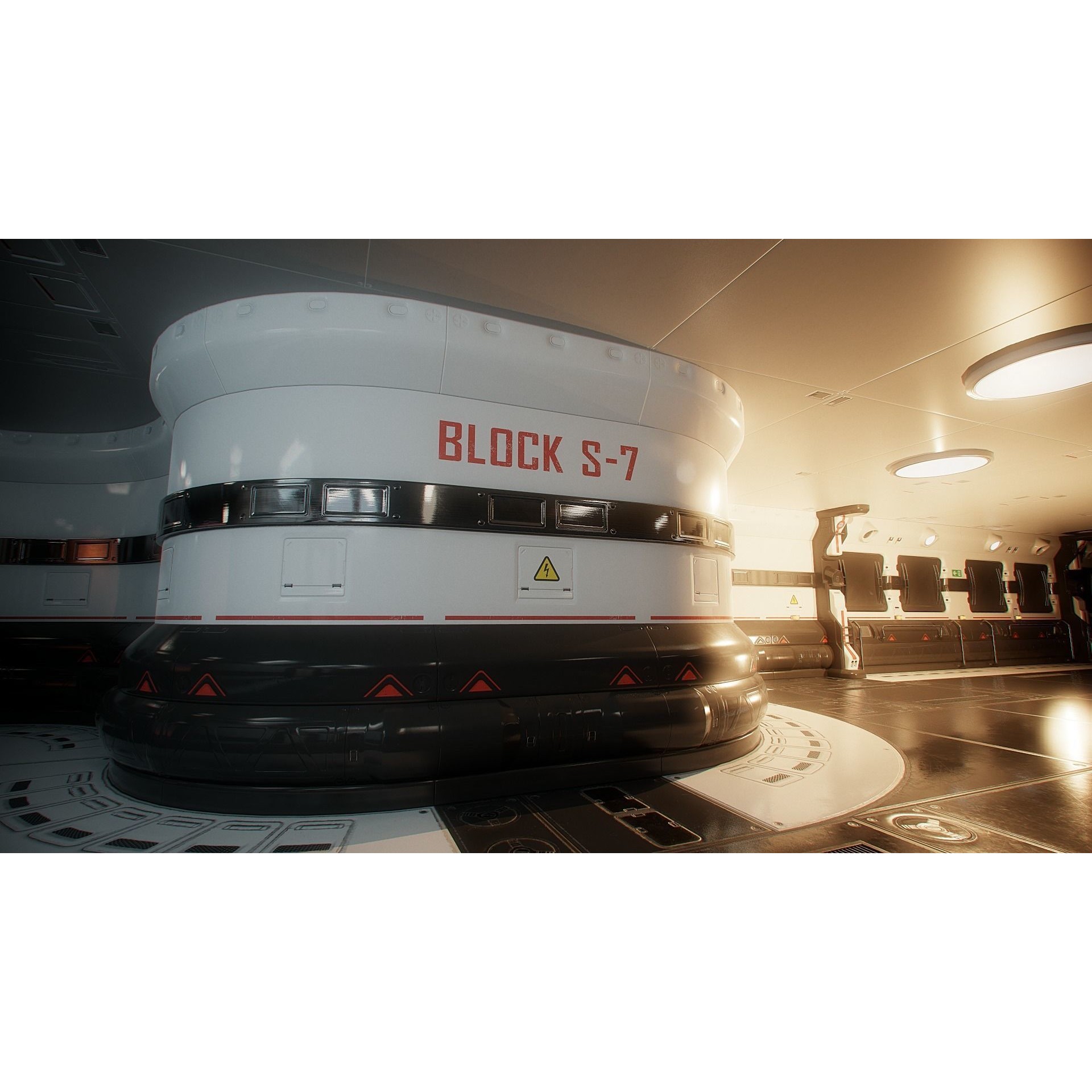 Sci-Fi Modular Spaceship Parts - Low-Poly Game-Ready 3D Model - View 5