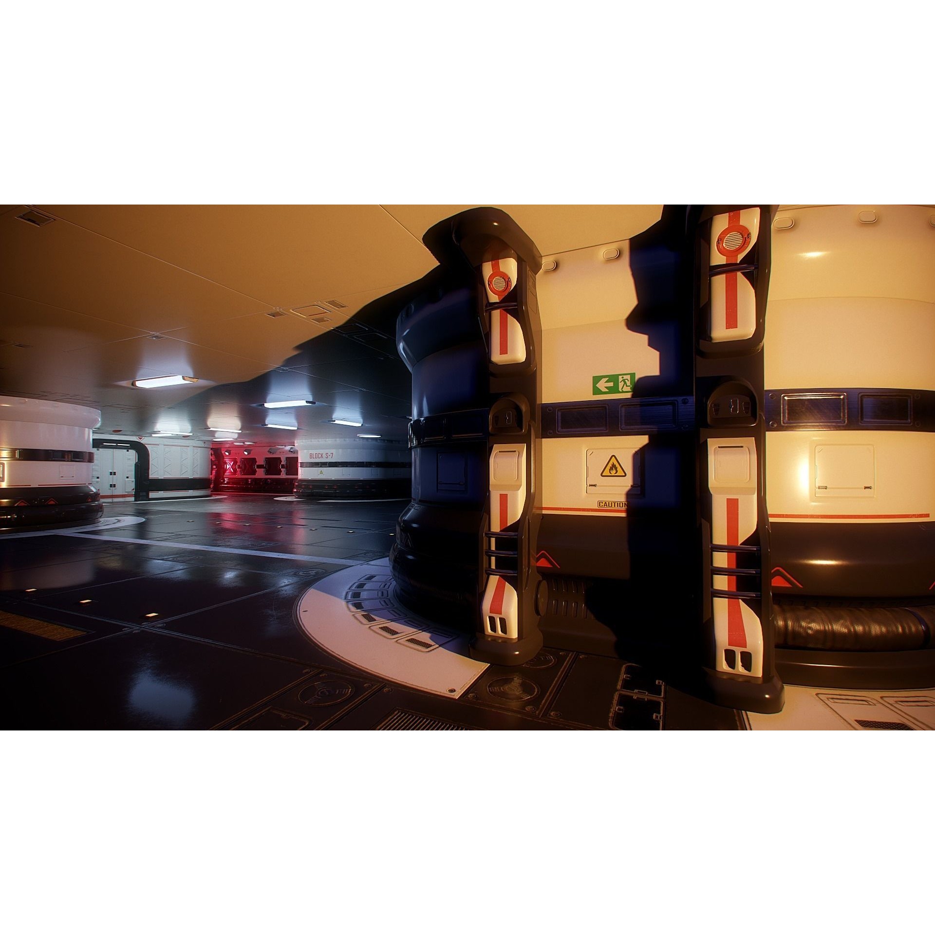 Sci-Fi Modular Spaceship Parts - Low-Poly Game-Ready 3D Model - View 8