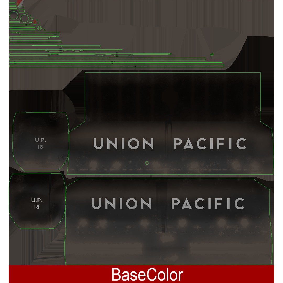 Union Pacific Water Tender 3D Model – Low Poly Game Asset, FBX
