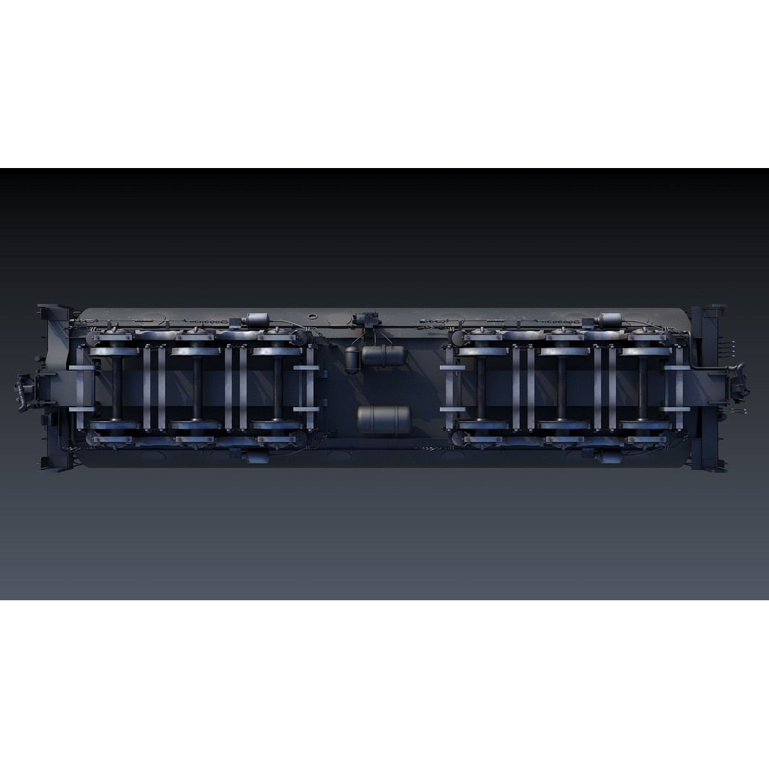 Union Pacific Water Tender 3D Model – Low Poly Game Asset, FBX - View 14