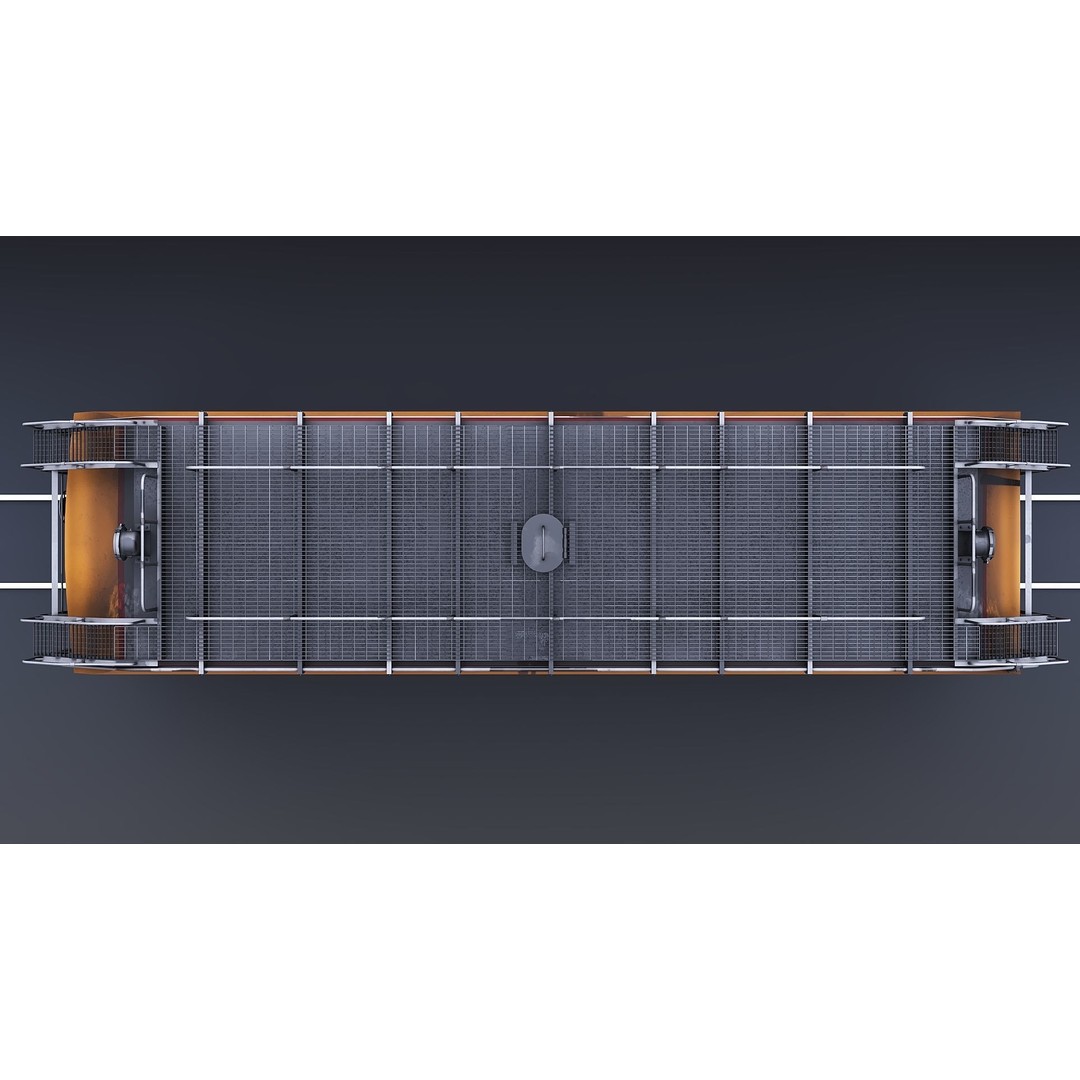 Union Pacific Water Tender 3D Model – Low Poly Game Asset, FBX - View 21