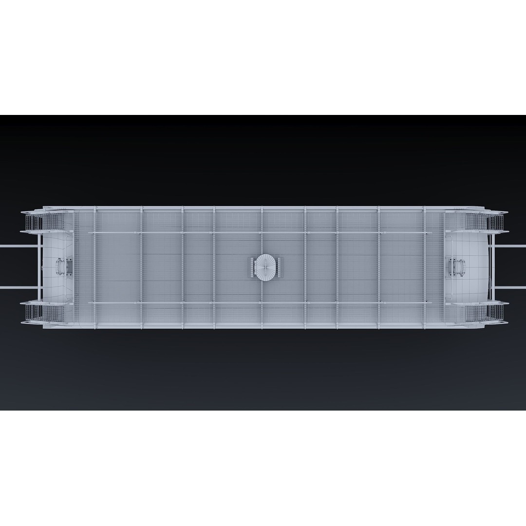 Union Pacific Water Tender 3D Model – Low Poly Game Asset, FBX - View 26