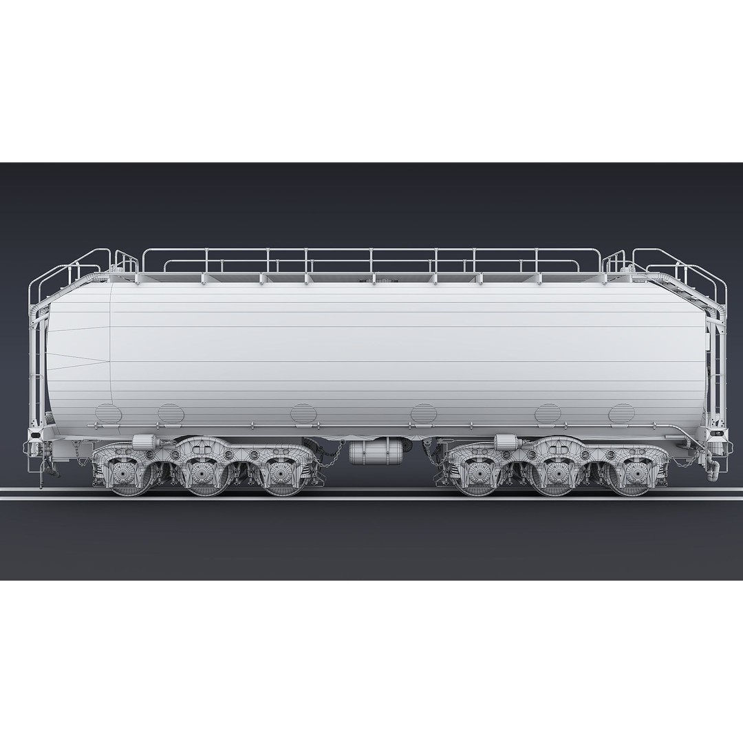 Union Pacific Water Tender 3D Model – Low Poly Game Asset, FBX - View 27