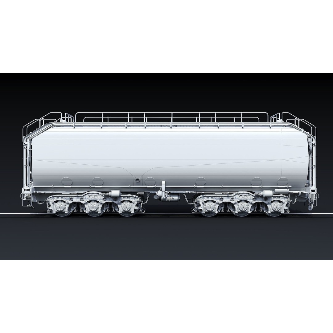 Union Pacific Water Tender 3D Model – Low Poly Game Asset, FBX - View 28