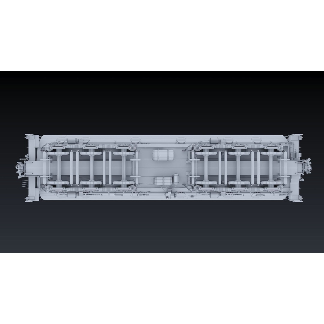 Union Pacific Water Tender 3D Model – Low Poly Game Asset, FBX - View 29