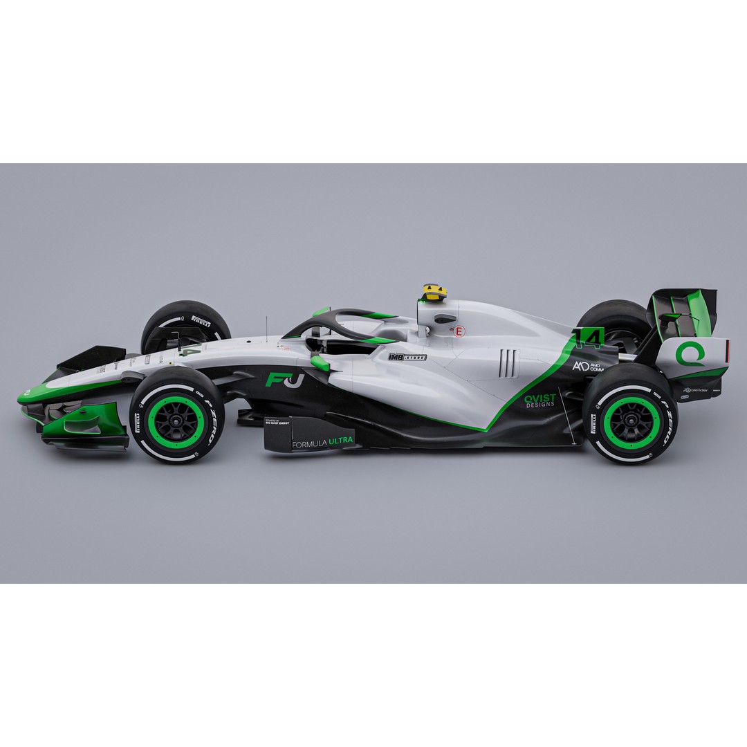 Formula Ultra 2026 3D Model – High Poly Racing Car, Blender - View 5