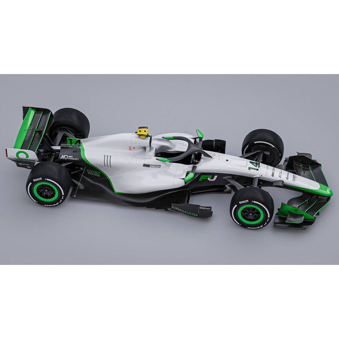 Formula Ultra 2026 3D Model – High Poly Racing Car, Blender - View 6